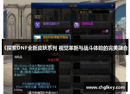 《探索DNF全新皮肤系列 视觉革新与战斗体验的完美融合》